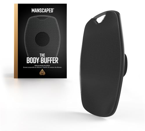 MANSCAPED® The Body Buffer Premium-Silikonwäscher zum Pflegen, Reinigen und Peelen Ihrer Haut – schäumende Borsten mit ergonomischem, rutschfestem Griff, leicht zu reinigen