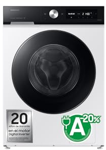 SAMSUNG WW90DB8U95GHU3-9KG, classe A, colore bianco, con SmartThings e Intelligenza Artificiale
