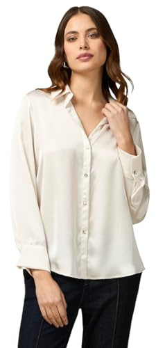 Oltre: Camicia in Raso Bianco. 50 Stagione Primavera Estate 2024.