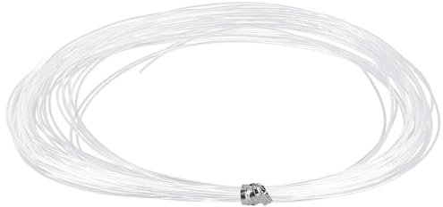 131FT(40M) Strong Clear Invisible Hanging Wire - Supports Up to 60LBS, Ideal for Picture Frame, String Light, Christmas Decor (0.9MM)