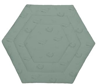 Fillikid Einlage Laufstall 6-eckig Exklusiv | Krabbeldecke Laufgitter 124 cm | Schutzeinlage Laufgitter weich gepolstert | Spieldecke waschbar | Laufgittereinlage