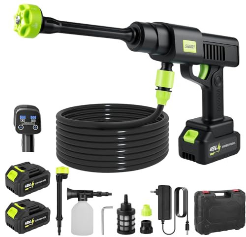 Palo Telescopico Limpieza 4m, 2 en 1 Limpiador Cristales con 2 Paños de Microfibra Limpia Cristales para Exteriores Altas Limpiador de Alta presión con Boquilla multifunción (C)