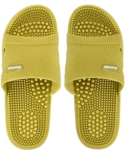 Zimoer Massage tofflor fotmassage akupressiva skor tofflor sandaler för män kvinnor halkfria skor stimulering reflexzoner lindring plantar fasciit