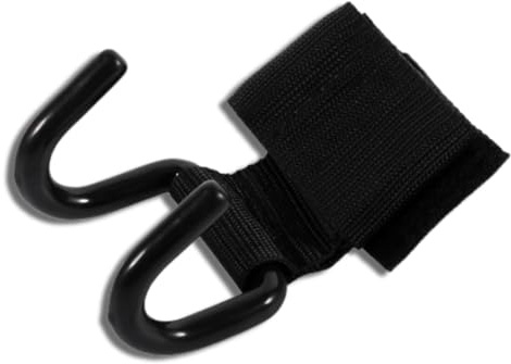 Jwthee Negro Muñeca de Entrenamiento de Levantamiento de Pesas, Ganchos de Levantamiento de Pesas para Hombres y Mujeres Ganchos de Levantamiento de Potencia Entrenamiento de Fuerza