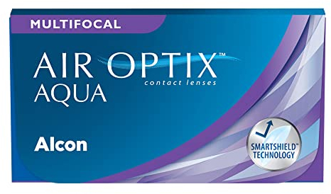 Air Optix Aqua Multifocal Monatslinsen weich, 6 Stück, BC 8.6 mm, DIA 14.2 mm, ADD HIGH, -2,25 Dioptrien