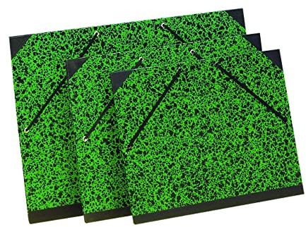 Lefranc Bourgeois Cartella Porta Disegni 33 X 26 Verde - Chiusura Ad Elastici