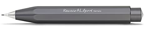 Kaweco AL SPORT Druckbleistift Anthracite 0.7 mm HB I Mechanischer Bleistift aus hochwertigem Aluminium in seidenglänzender Optik I Druck-Bleistift nachfüllbar Anthrazit I Druckminenbleistift 10,5 cm
