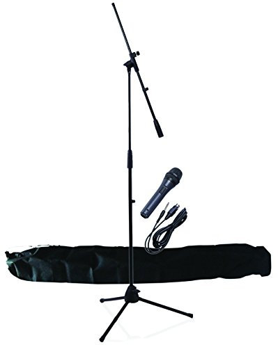 NJS Professional Complete Microphone & Stand Kit with Carry Bag