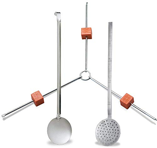 Garcima-FCDB-Kabra Kit di accessori per Paella Schiumo + Paletta Lunga + Sottopentola