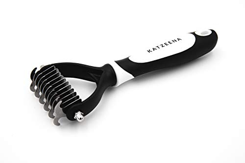 KATZEENA® - Exklusive Unterfellbürste für Katzen | Unterwollbürste für Katzen und Hunde | Fellpflege gegen Verfilzungen