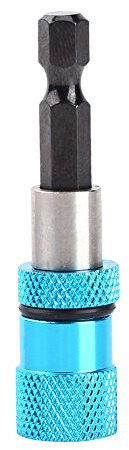 Porta prolunga punta elicoidale, porta inserto magnetico 60 mm, con attacco esagonale universale 1/4 di pollice, attacco esagonale 1/4 di pollice, attacco rapido, per cacciavite elettrico