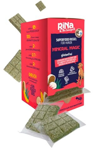 Superfood Hundekuchen Riegelbox 10× Mineral Magic – Hypoallergenes Pferdefleisch, Kokosöl & Grünlippmuschel – Soft, leicht portionierbar & funktional – Gelenke, Knochen & Immunsystem – von RiNa