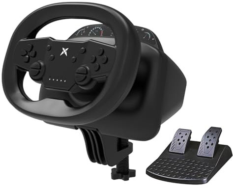 DOYO Gaming Steering Wheel with Pedals, 270 Degree Racing Wheel, Wireless Steering Wheel for PS4, PC, Nintendo Switch, PS3, IOS, Android Racing Games