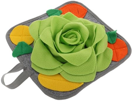 UPKOCH Pet Mat for Rabbits Hamsters Interactive Foraging Snuffle Mat Slow Feeding Design Safe Versatile Machine Washable