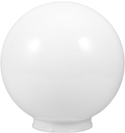 WEKADRIN Acryl Kugellampenschirm Außenbereich 30cm Durchmesser mit Schnalle Lichtschutz Garten Wandlampe Ersatzschirm