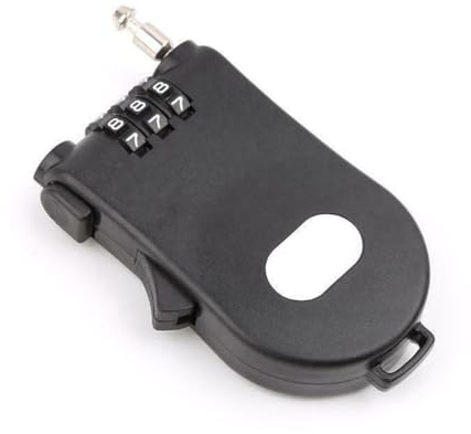 Homeponnew Cadenas à combinaison rétractable avec câble 1,05 pour câble M, cadenas à code à 3 chiffres ABS et acier pour bagages, sacs à dos, casier de gym ou d'école, boîtes à bijoux, coffres à