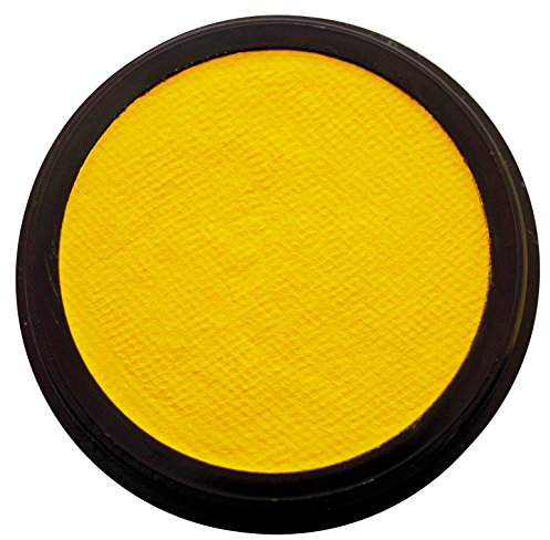 Eulenspiegel 182246 - Profi-Aqua Schminke in der Farbe Sonnengelb, 20 ml, vegan