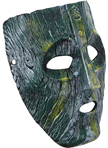 Reel Art Loki Mask, The Mask, Jim Carrey, Cameron Diaz avec chevalet transparent