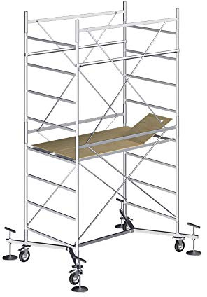 Trabattello altezza di lavoro 4,40 m in acciaio serie M5 EASY made in italy I SCEDIL