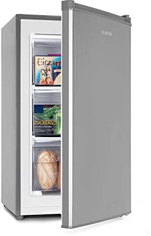 Klarstein Mini Congelateur Armoire, pour la Chambre et la Maison, 64L, Taille avec Etagère, Econome en Energie, Appareil à glaçons et Grattoir