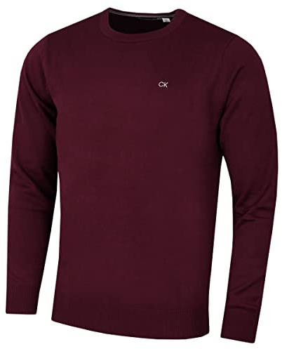 Calvin Klein Hombre Crew Cuello Soft Algod�n Su�TER - Borgo�a Francesa - XL