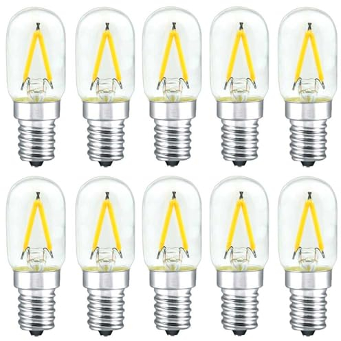 NCC-Licht LED Filament Leuchtmittel T22 Röhre 1,5W E14 klar 180lm 827 warmweiß 2700K (1 Stück)