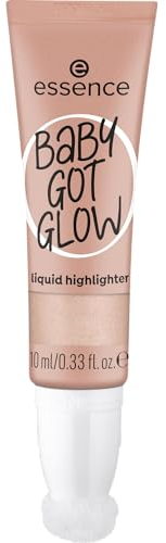 essence Baby Got Glow n. 10 - Illuminante liquido, oro, ideale per definire, risultato immediato, facile da rimuovere, lucido, vegano, senza oli, parabeni e microplastica, confezione da 1 (10 ml)