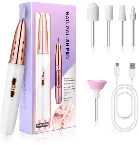 Cordless Electric Nail Drill - 30000RPM Professional Electric Nail Files for Acrylic and Gel Nails, Electric Nail Drill Machine, Efile Manicure and Pedicure Kit for Grinding Polishing Trimming