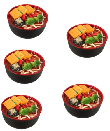 ibasenice 5stücke Miniatur Nudelmodell Realistisches Fake Food Für Puppenhäuser Große Dekoration Haus-Dekoration Und Sammlerstücke Für Kreative Inszenierungen