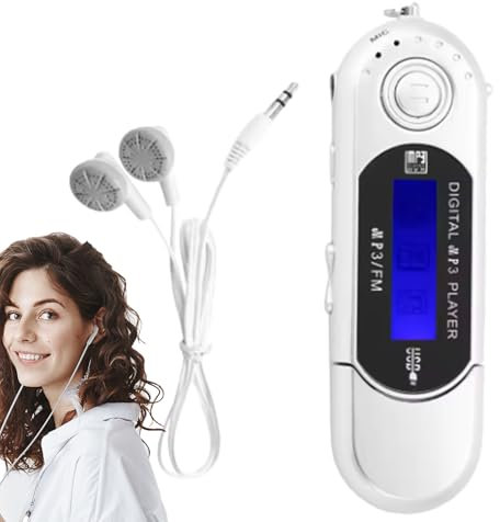 Reproductor De Música Portátil,Radio MP3 Infantil A Pilas - Reproductor USB para Coche con Pantalla - para Viajes, Hogar, Camping, Running Y Actividades Exteriores