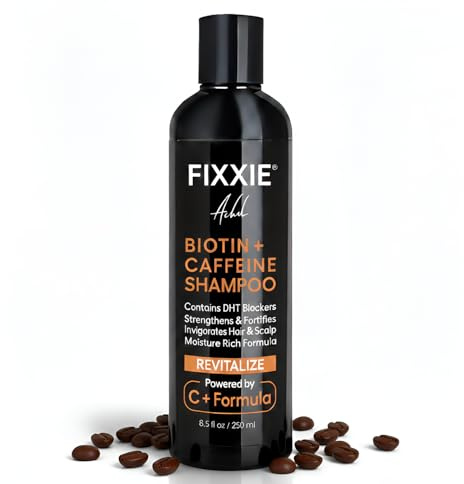 Biotin+ Caffeine Shampoo for Men & Women- Sulphate-Free, DHT Blocker, Thickening & Volumizing Hair, Strengthens Fine & Thinning Hair- Biotin Shampoo with C+ Formula Hair Growth Shampoo 250ml/8.5 fl.oz