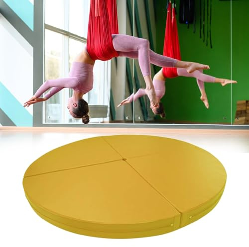 Pole Dance-matta, tjock matta för air yoga och pole dans, vikbart halkfritt skydd för danstavar, 1/2 tum tjock, 160 cm x 5 cm (63 tum x 2 tum), i