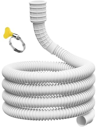Tubo di ingresso della lavatrice da 5/6 m, tubo scarico del condizionatore d'aria mobile, unità esterna AC, perdita d'acqua, plastica(6 meters)