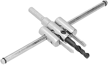 Generic Set di Frese Circolari Regolabili Punta da Trapano per Legno Efficiente per Progetti Fai-da-te di Lavorazione del Legno Ideale per Tagli Circolari in, Plastica e Acrilico (40-200 mm)