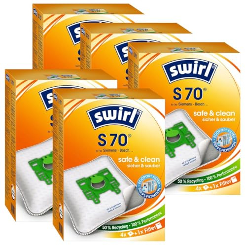5 x Swirl S 70 MP Plus AirSpace StaubsaugerbeutelStaubbeutel Microvlies
