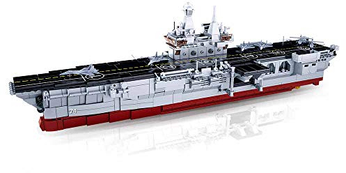 Sluban Klemmbausteine Flugzeugträger II (1092 Teile) [M38-B0699], Spielset, Klemmbausteine, Soldaten, mit Spielfigur, Army, Multi Colour, SL95569