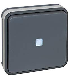 Va-et-vient lumineux Oxxo - 1 poste - 10A - Gris