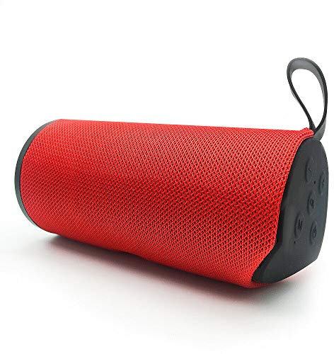 Fair Shop Speaker Cassa Bluetooth Portatile Altoparlante Waterproof Boombox Ingresso AUX USB Micro SD Ip67 Rosso