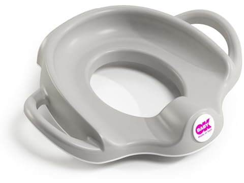 OKBABY Sofa - Asiento reductor de WC con bordes antideslizantes - Asas Anchas y Elevadas para la Máxima Estabilidad al Niño - Gris