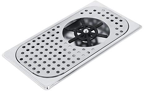 Milk Frother Pitcher Rinser Cup Washers, Stainless Steel Milk Tea Cup Cleaner Convenient 114mm Diameter Glass Rinser Suit for Hotel Coffee Shop Domestic Use