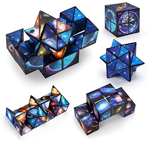 Toys for 6 7 8 9 Year Old Boys Girls, Games Gifts for 7 8 9 10 Year Old Kids Infinity Cube Fidget Toys Sensory Toy Anti Stress Toys 3D Puzzles Game Magic Cube Birthday Present for Boy Girl Age 6-10