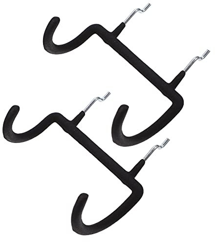 DOITOOL Board Accessories Steel Tool Peg Hanger, Various Assortment Metal Double Racks U Tools Hanger Wall Perforated Hook Hooks Shelving Hardware Shaped Power Holder Duty for