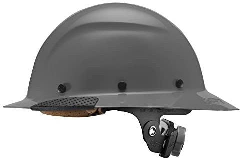 LIFT SAFETY Dax Fiber Resin Full Brim Safety Helmet | 6 Point Suspension for Comfort & Impact Protection | Grey