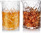 2 Pack 24oz/700ml Crystal Cocktail Mixing Glass, Crystal Cocktail Mixing Jug, Thick Bottom Seamless Bar Mixing Pitcher for Martini, Mojito
