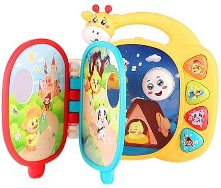 juguetes de aprendizaje para bebés, juguetes de canciones infantiles - Divertidos juguetes musicales de aprendizaje, libro de rimas musicales - Juguete educativo interactivo con sonido Musical, juguet