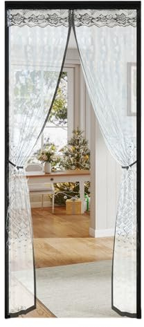 SUNOYA Magnétique Rideau De Porte Isolant Thermique, Rideau De Porte Magnétique À Isolation Thermique 90x210 cm Ridea De Port Thermique Isolant pour Salon, Balcon, Chambre, Cuisine