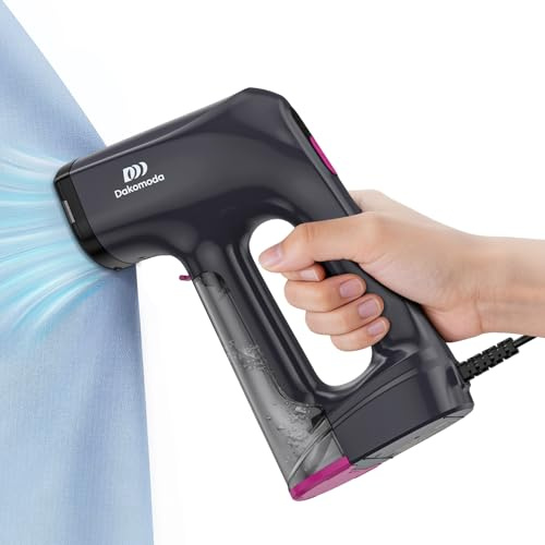 Vacuum Steamer for Clothes,3500Pa Suction Handheld Clothes Steamer,LED Display, Multiple Mode Adjustment,Steaming & Ironing 2 in 1,Portable Steamer No Board Needed, 160ml Water Tank (for 110‑120V)