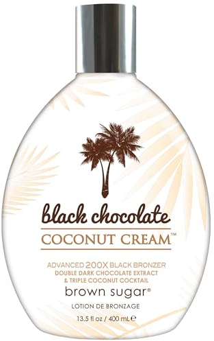 Brown Sugar Black Chocolate Coconut Cream 200X Tanning Lotion, 13.5 Fl Oz