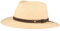 Breiter Original Panamahut Strohhut aus Ecuador Lederband Handgeflochten UV-Schutz Bruchschutz Natur S 55-56