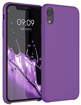 kwmobile Case Compatible with Apple iPhone XR Case - TPU Silicone Phone Cover with Soft Finish - Pastel Purple